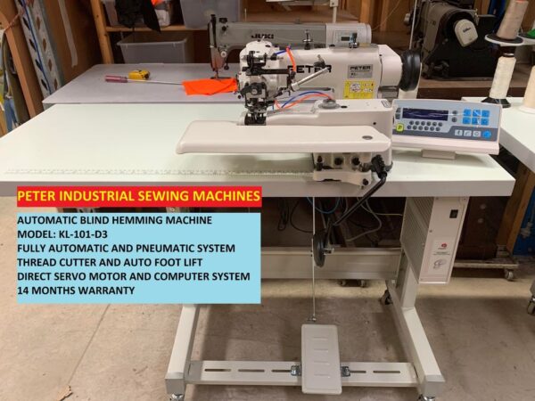 AUTOMATIC INDUSTRIAL HEMMING SEWING MACHINE KL101-D3