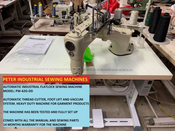 INDUSTRIAL FLATLOCK SEWING MACHINE PW-62G-DD