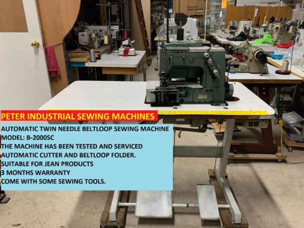 AUTOMATIC 2 NEEDLES BELTLOOP SEWING MACHINE