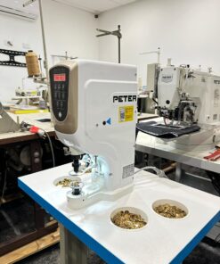 Button press machine