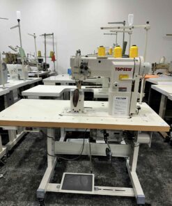 Postbed twin needles machine for shoes and leather